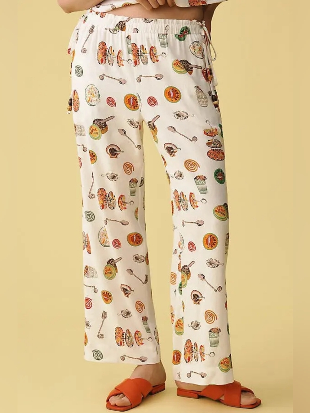 Lisa Says Gah Nora Linen Blend Pants Size XS